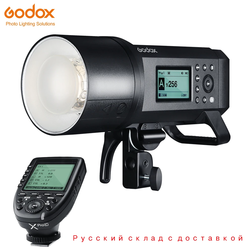 Upgrade Godox AD600Pro 600W Outdoor Flash Li-on Battery TTL HSS Built-in 2.4G Wireless X System with Xpro-C/N/S/F/O/P Trigger |