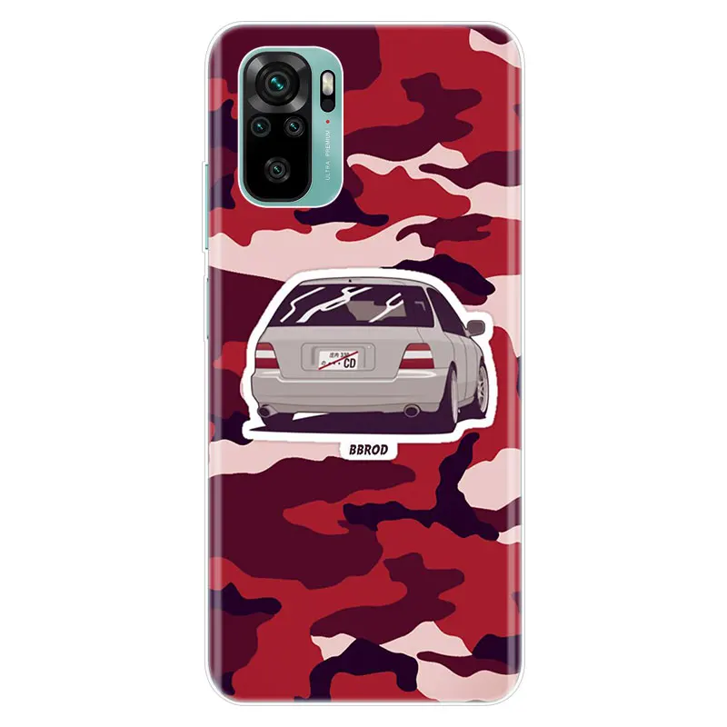 Японский JDM автомобильный AE86 силиконовый чехол для телефона Xiaomi Redmi Note 10 9 Pro Max 10S 9S