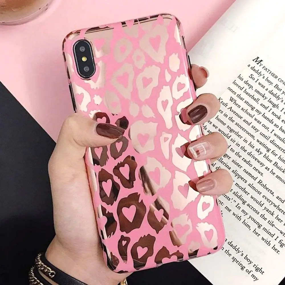 Чехол LLZ.COQUE с лазерным леопардовым принтом для IPhone 11 Pro Max X XR XS 8 7 6 6S Plus