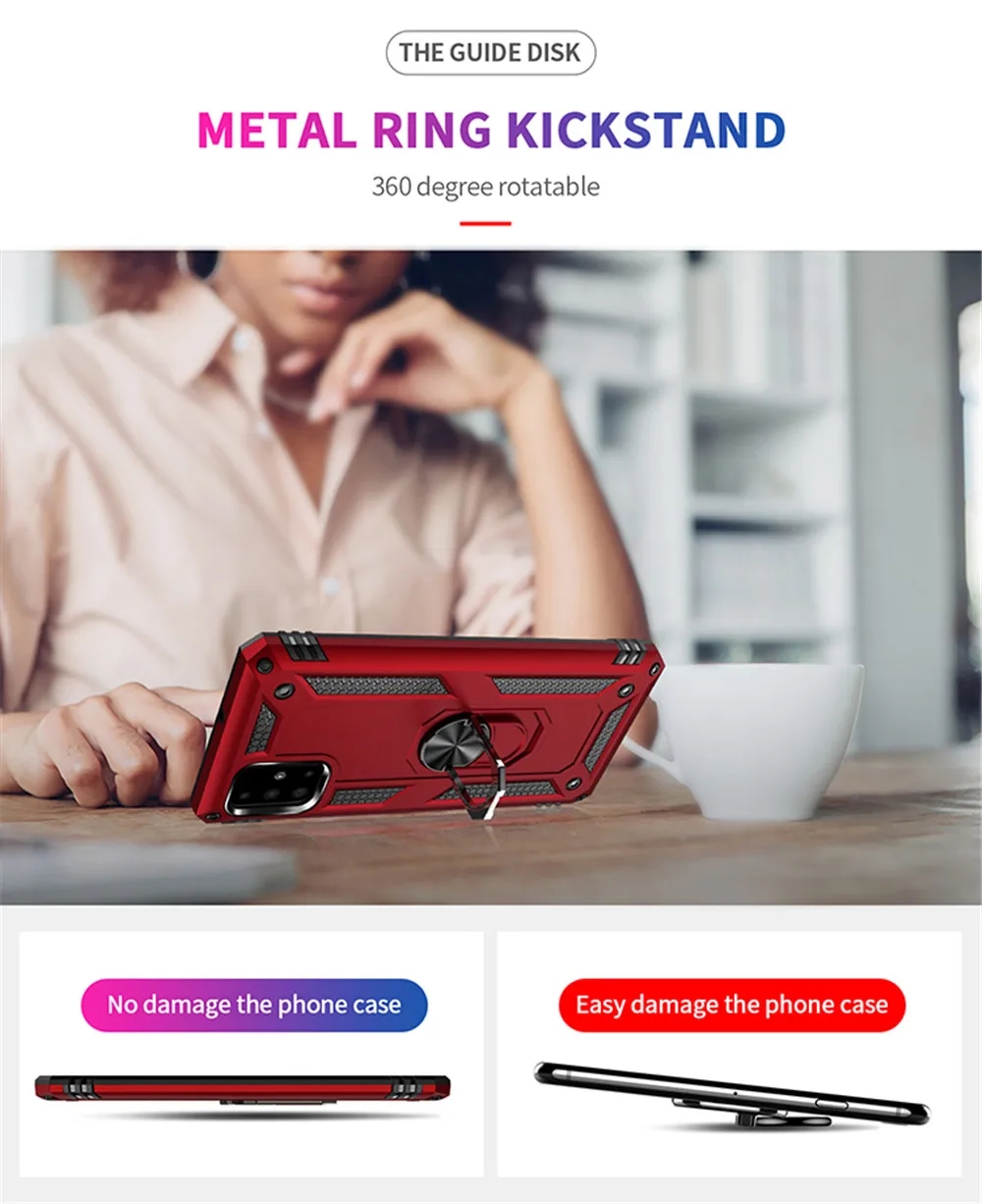 shockproof armor phone case for huawei p30 pro p30 lite magnetic ring stand cover for huawei p smart 2019 shell cases coque free global shipping