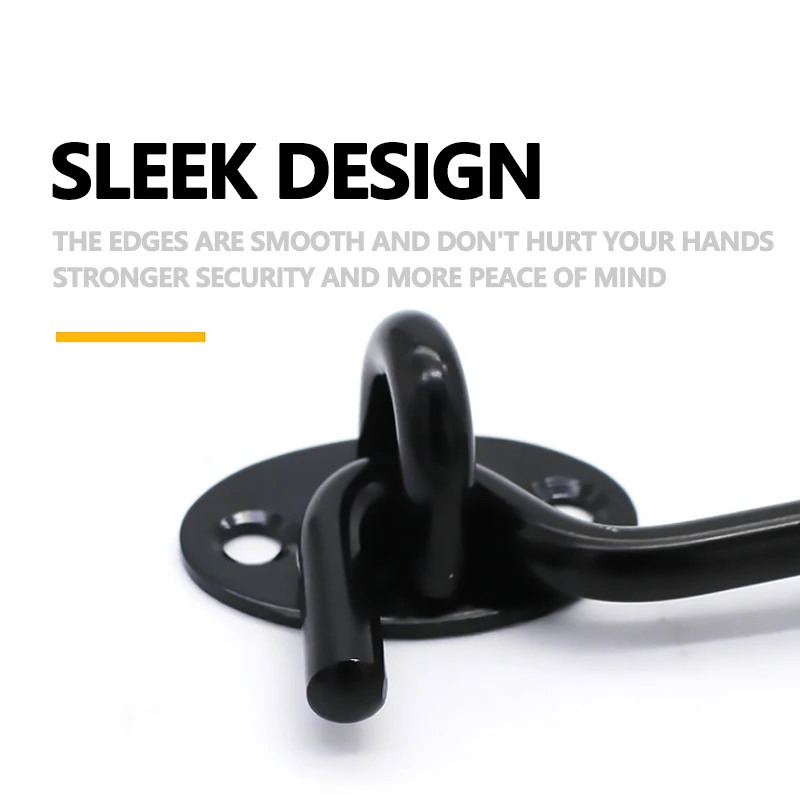 75/100/150mm Cabinet Door Showcase Gate Window Latche Hook Eye WindProof Silent Lock windproof hook Wind Brace Cabin | Обустройство
