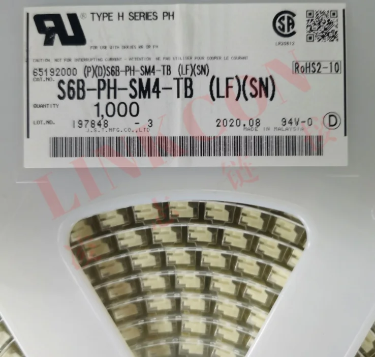 

JST S6B-PH-SM4-TB 100% new parts with CONN HEADER SMD R/A 6POS 2MM
