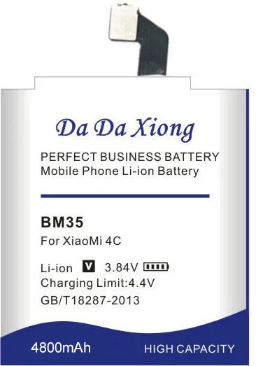 DaDaXiong Battery BM35 4800mAh For Xiaomi MI 4C MI4C High Capacity Quality Original Replacement Retail Package | Мобильные телефоны