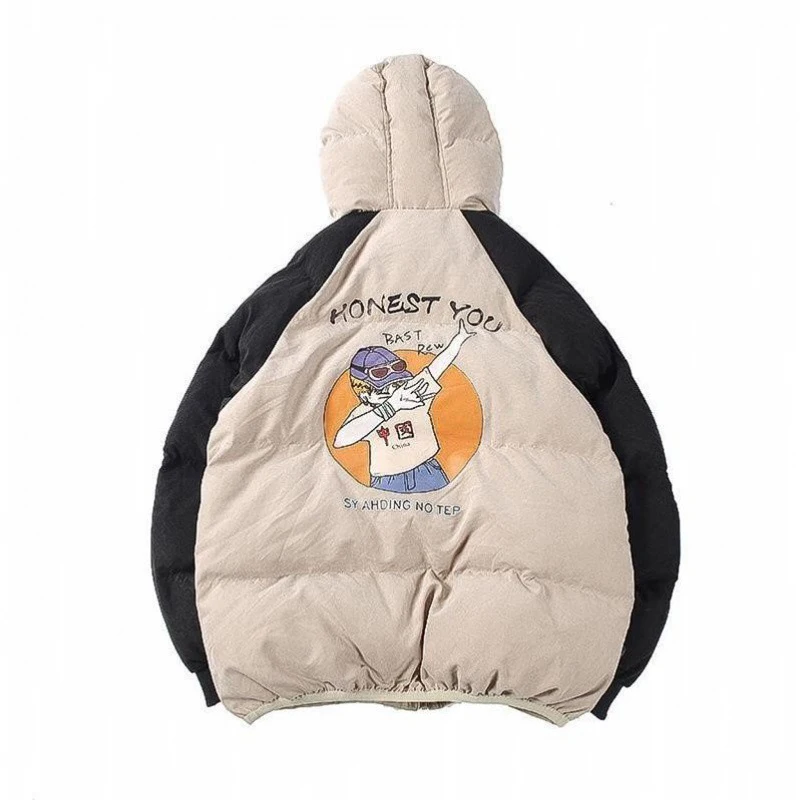 

Зимняя брендовая хлопковая куртка мужской осенне-зимний утепленный костюм в стиле хип-хоп для мальчиков