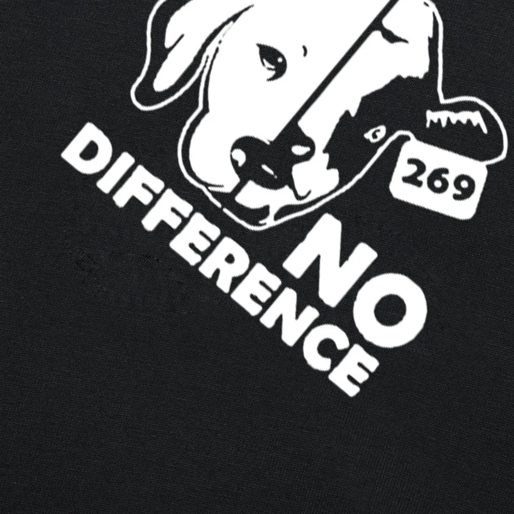 Вегетарианская футболка без разницы с собакой коровой забавная Женская одежда