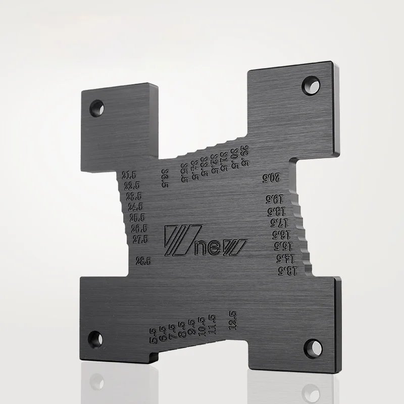 

2pcs High Precision Height Gauge 5-36.5mm Fence Gap Gauge Depth Rule For Woodworking Router Table Saw Table Measuring Tool