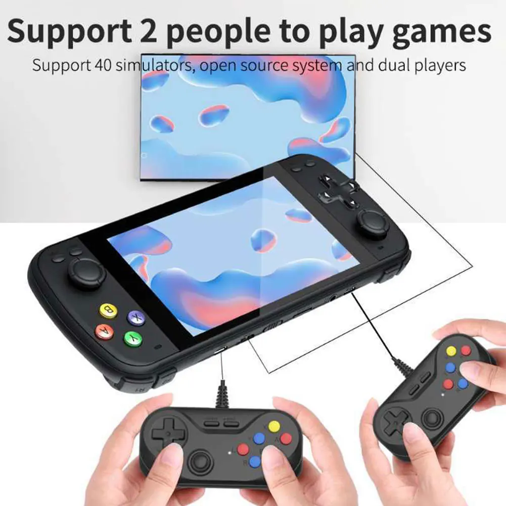 

Handheld Game Console 5.1inch HD Screen Game Console PS5000 Double Video Gaming Player Built-in 3000+ Classic Game For Kids Gift