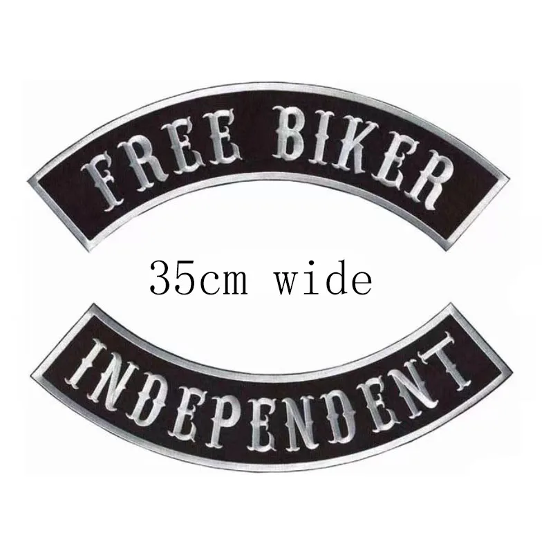 1 комплект Бесплатная Байкерская Самостоятельная вышивка нашивка длиной 35 см