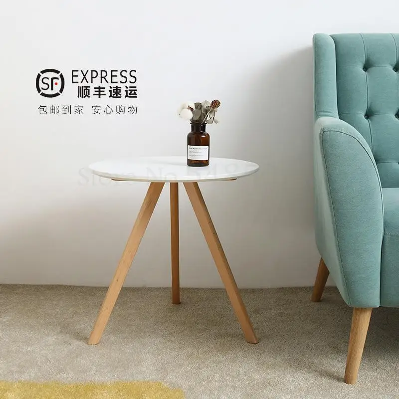 Журнальный столик в скандинавском стиле простой современный креативный белый
