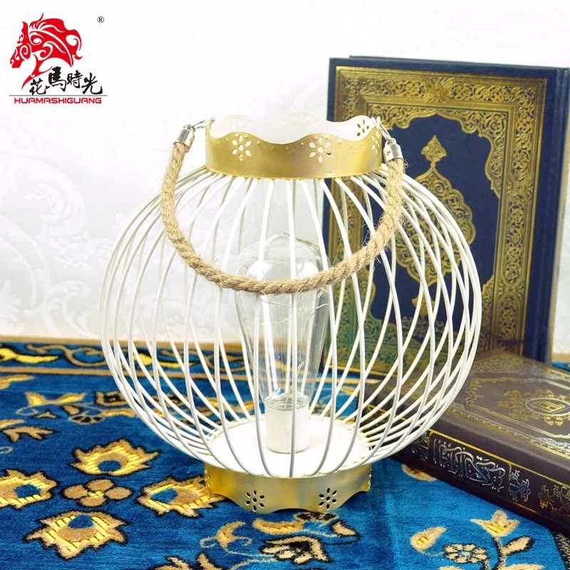 Американский светодиодный электронный подсвечник Железный фонарь современный