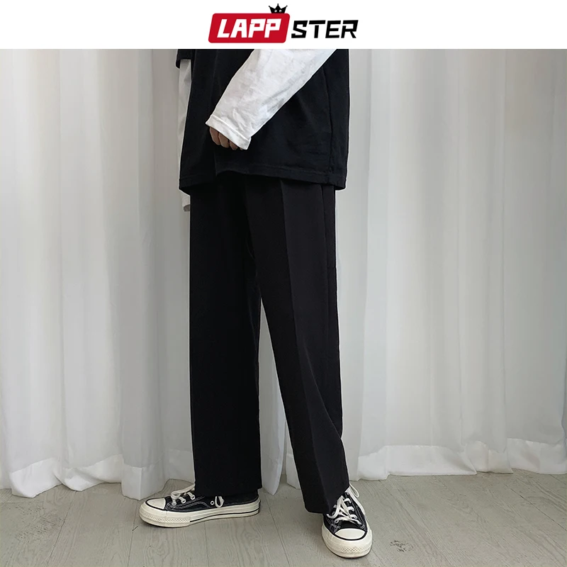 LAPPSTER Мужские Streetwear бегуны Брюки 2019 Mens Hip Hop Black Тренировочные штаны мужчины