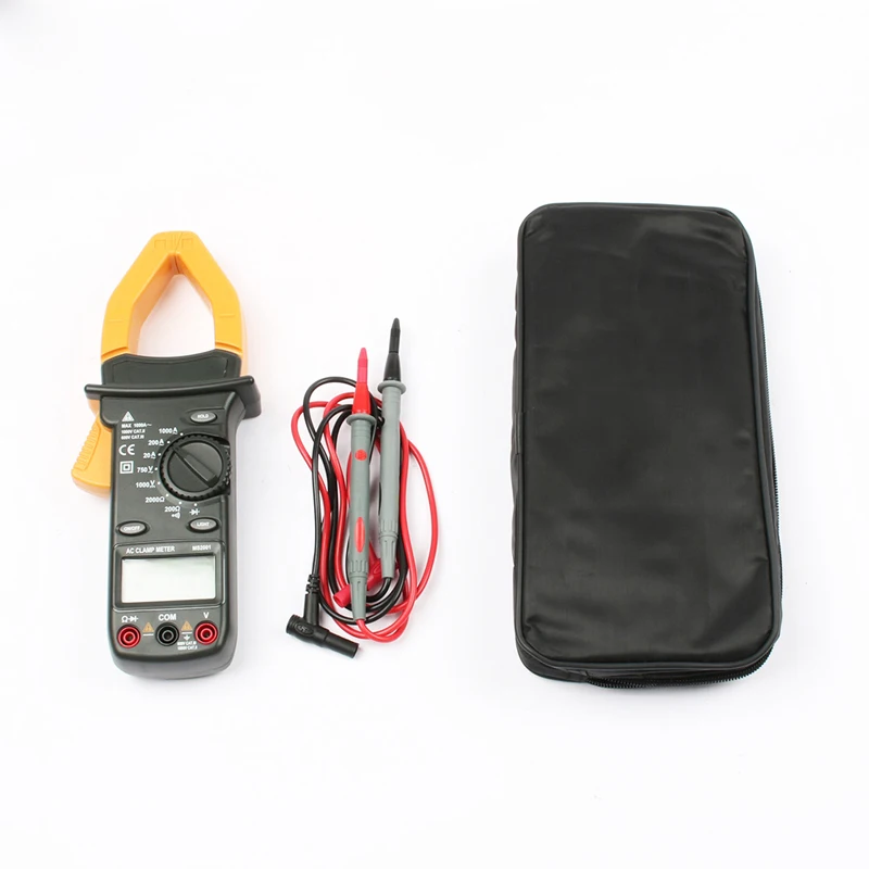 Профессиональный цифровой зажим переменного тока MS2001 тестер сопротивления
