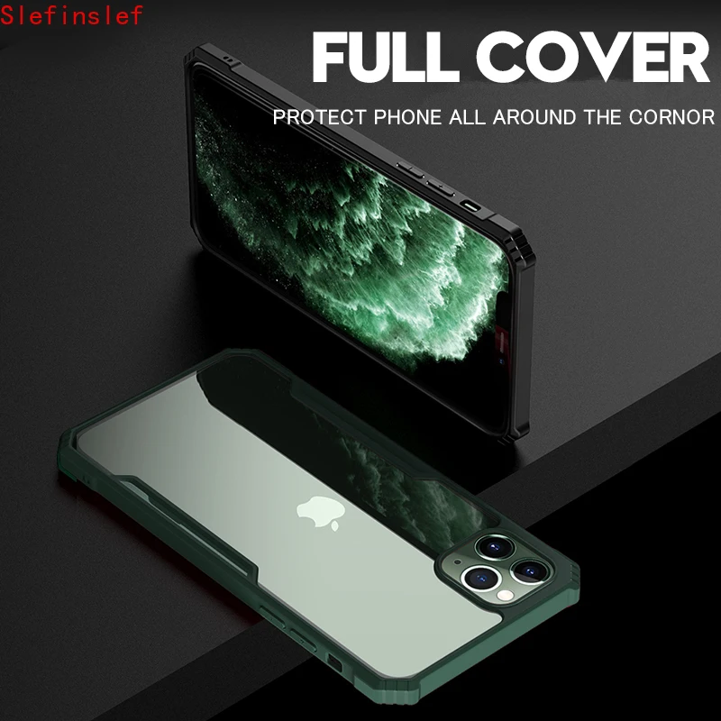 luxury shockproof phone case for iphone x xs xr 11 pro max soft transparent case cover for iphone 6 6s 7 8 plus soft bumper case free global shipping