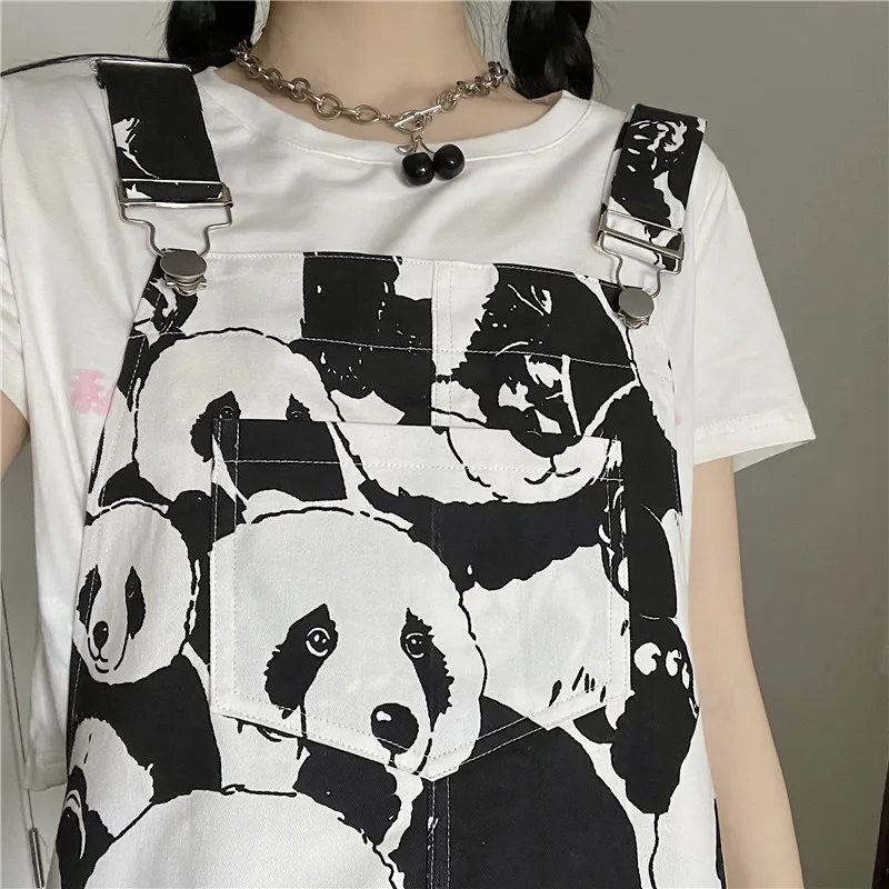

New Summer Dress Women Overall Sweet Cute Panda Sleeveless Party Dresses For Women Young Ladies Dress Clothes Vestidos SY191