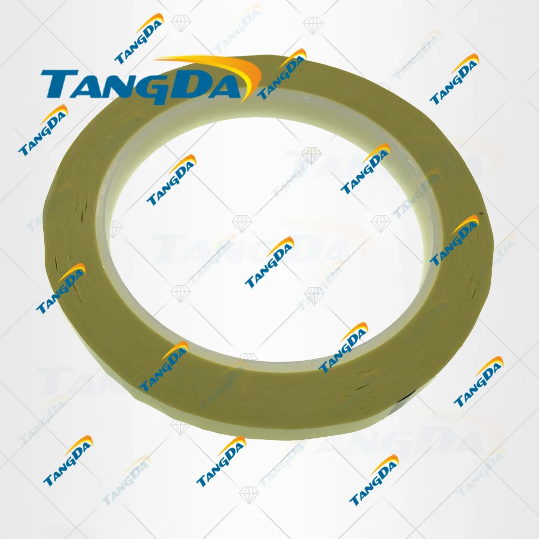 TANGDA 10 мм * 70 м метров желтая PET High выдерживает температуру Изолированная