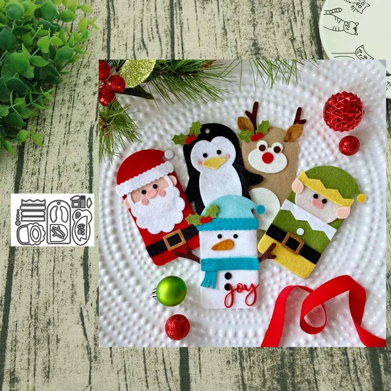 Рождественские символы металлические Вырубные штампы вырезанные формы