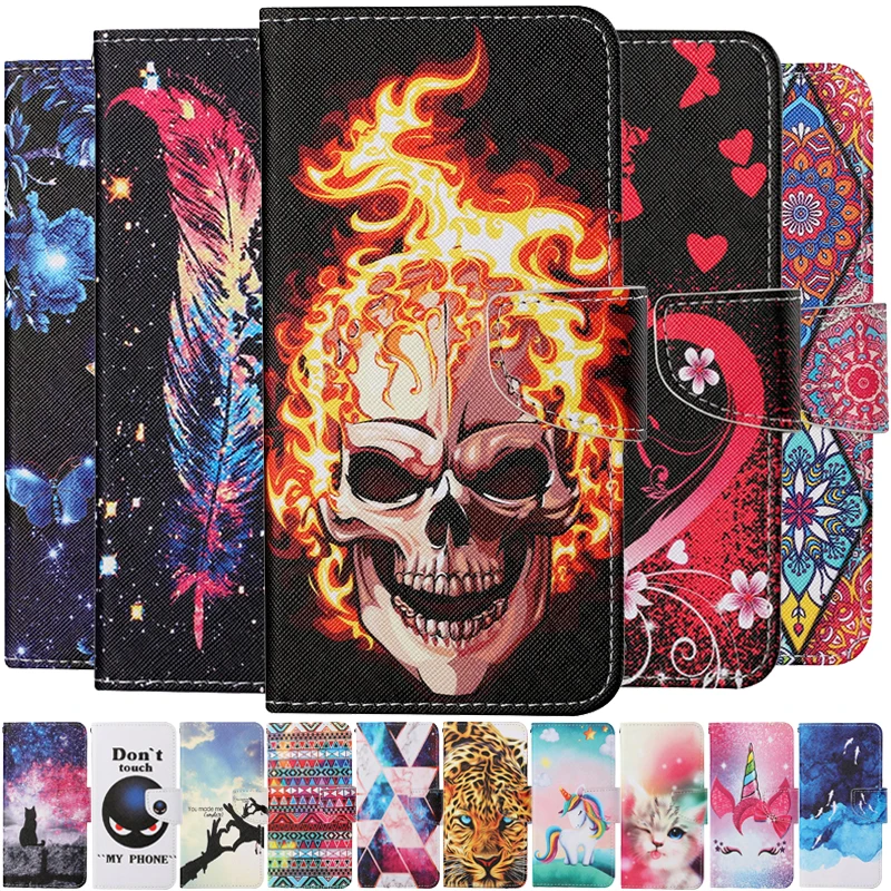 

Funda For iPhone 7 8 Plus Flip Leather Case na For Coque iPhone SE 2020 SE2 9 7Plus 8Plus 7G 8G Wallet Painted Phone Cover Capa