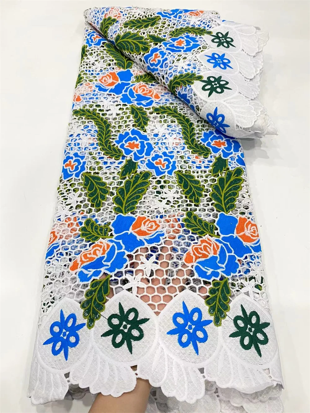 

NI.AI африканская кружевная ткань 2021 высокое качество вышивка для Дубай платье невесты швейцарская вуаль кружева нигерийский материал LY126