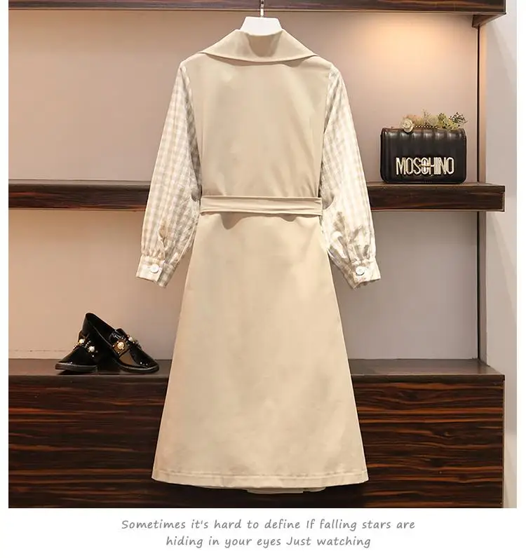 4XL 5XL Женская клетчатая Верхняя одежда и пальто, куртки, осенняя длинная куртка-ветровка, большие размеры, зимние куртки с длинными рукавами, топы