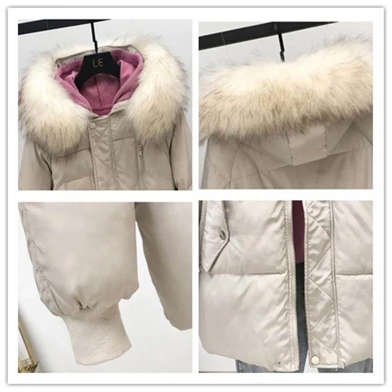 

Women Winter Padded Jacket Coat Warm Parkas Fashion Hooded Pocket Long Sleeve Thick Coats Female Plus Size Black Puffer Jackets