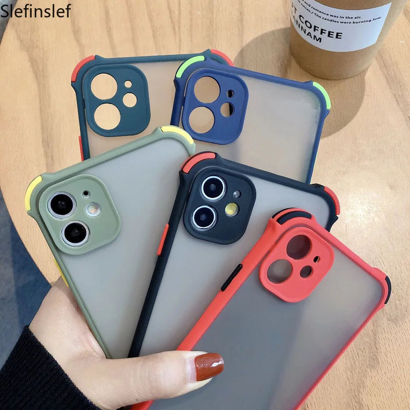 Защитный ударопрочный чехол бампер для камеры iPhone 11 11pro Max XR XS X 8 7 plus 11Pro матовая