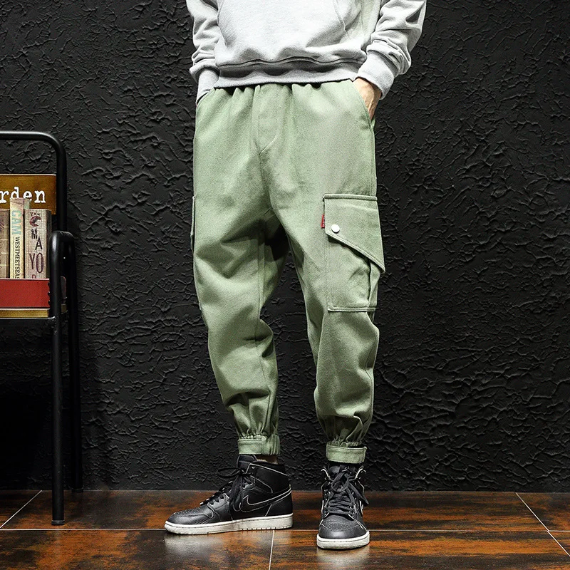 

Large casual pants men's 2020 new spring Multi Pocket camouflage overalls men's Velcro Leggings fashion