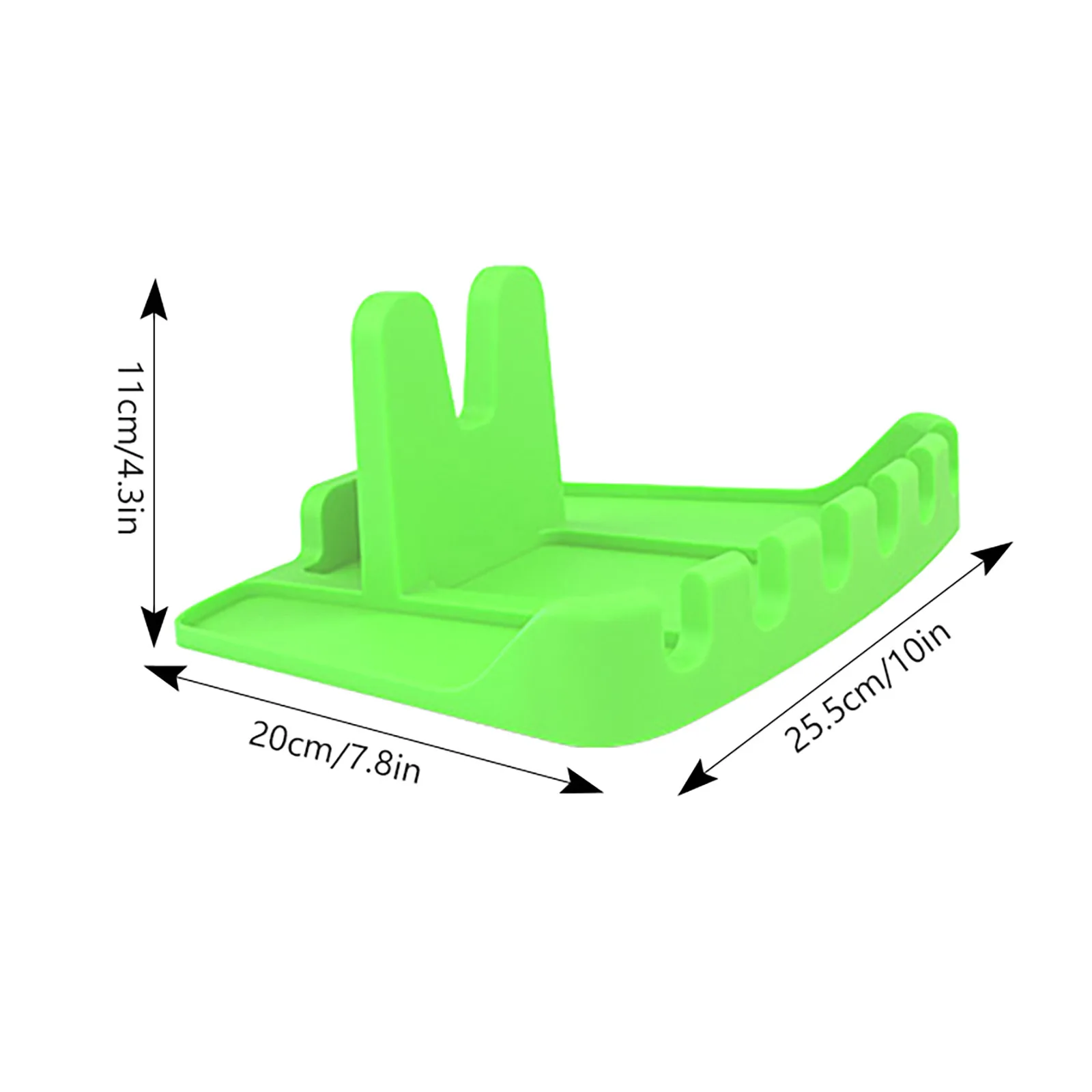 

2 In 1 Kitchen Silicone Spoon Rest Upgraded Utensil Rest Hang Hole Design FFT