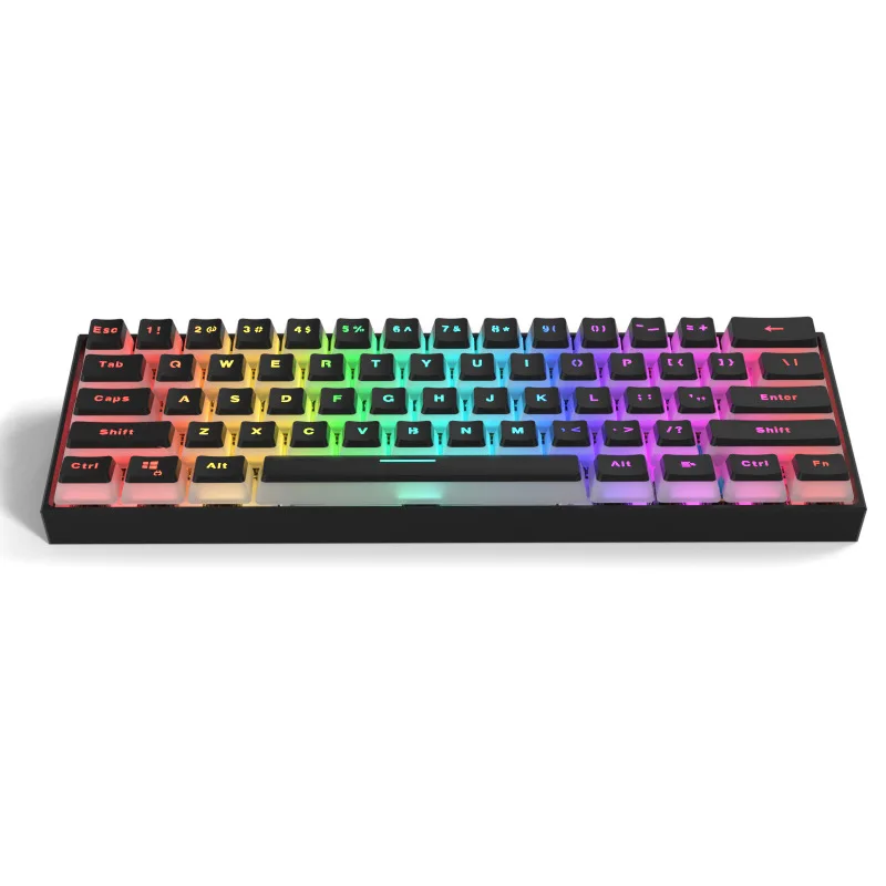 Клавиатура Механическая PK61 с RGB-подсветкой проводная игровая клавиатура для