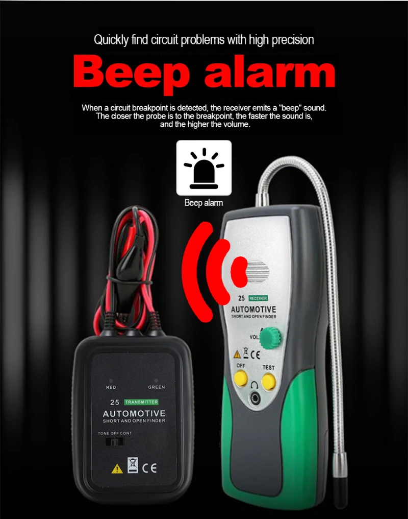 Кабель-трекер DY25 автомобильный детектор короткого замыкания тестер инструмент