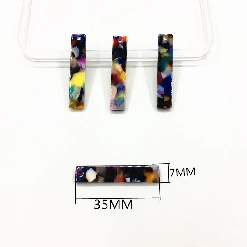 Новое поступление! 100 шт. прямоугольные очаровательные серьги из уксусной