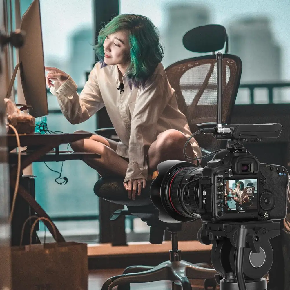 BOYA BY WFM12 VHF Беспроводная микрофонная система для IOS Android смартфонов видео DSLRs