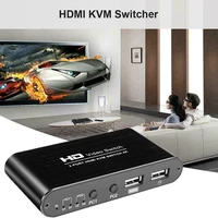 hdmi kvm switch 2 port 4k support wireless mouse keyboard converter for dual pc host puo88