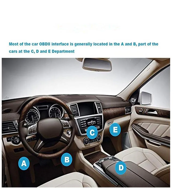ELM327 Bluetooth V2.1/OBD2 ELM 327 сканер адаптер автомобильный диагностический инструмент для Android/Symbian для OBDII протокол Symbian Windows