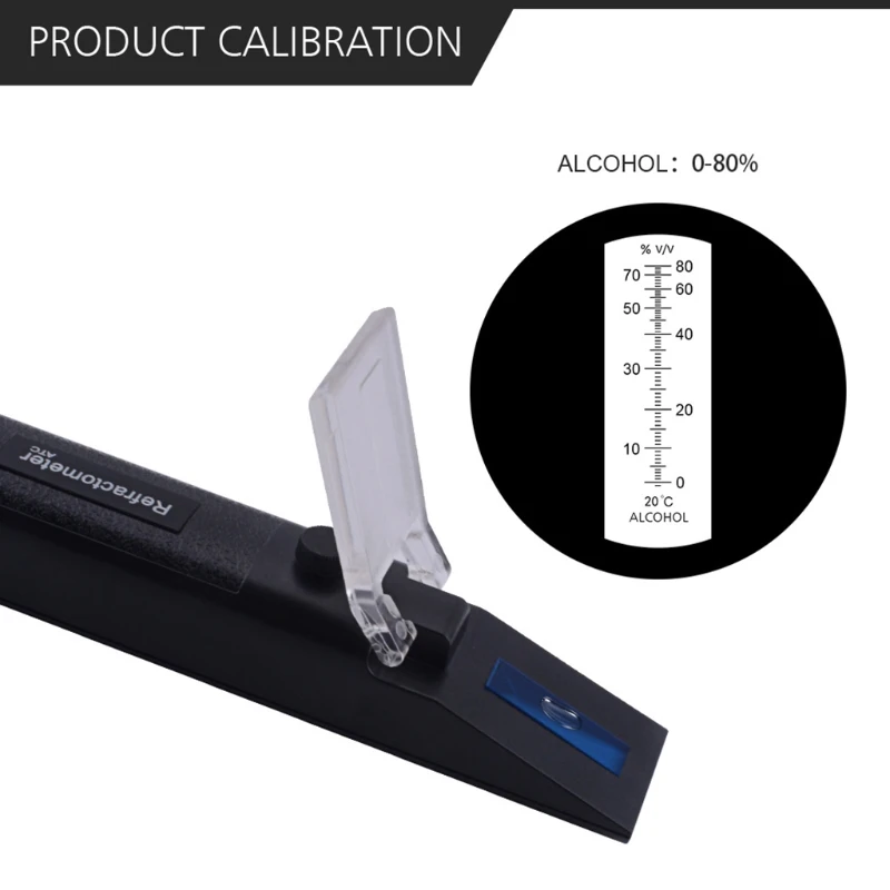 

Multifunction Refractometer with ATC 0-32％ Hydrometer Wine Making Alcoholometer Meter Wine Simple Designed Easy Operate