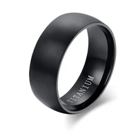 classic men stainless steel rings black solid simple vintage rings wedding bands christmas party gift jewelry free shipping