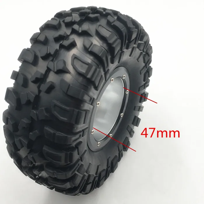 KYX гоночный сплав 2 "колесные диски с шинами для 1/10 RC Гусеничный автомобиль Axial