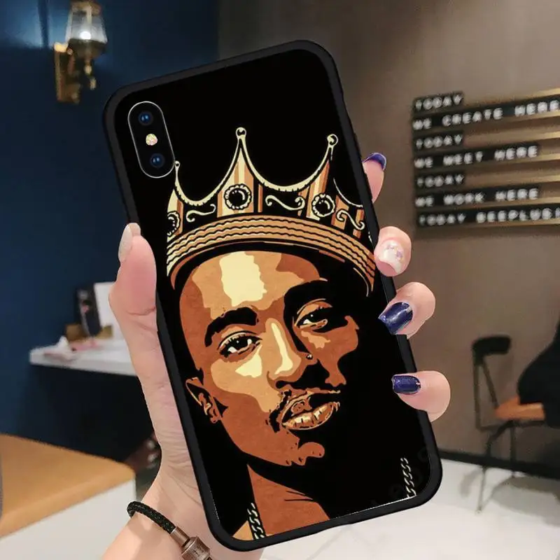 

Rapper 2pac Tupac high quality Phone Case for iPhone 11 12 pro XS MAX 8 7 6 6S Plus X 5S SE 2020 XR