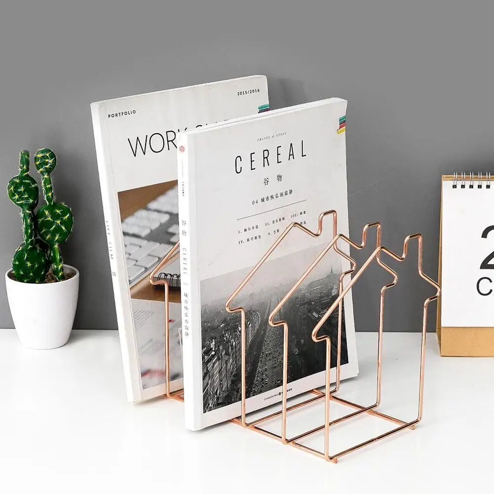 Adeeing настольная железная книжная полка простая для хранения журналов