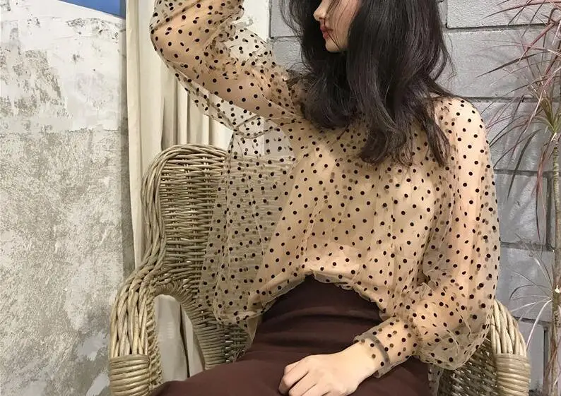 

Women Autumn spring Long Sleeve shirt loose girl blouse Women Fashion female blouse summer gjuii9