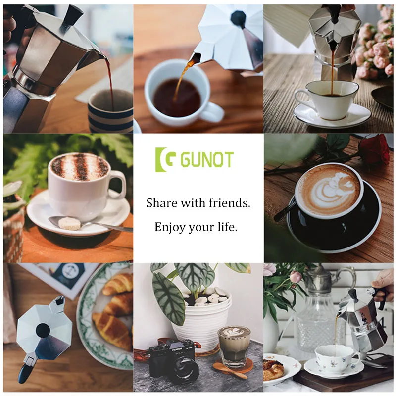 Groot алюминиевый чайник для Moka Pot кофеварка итальянского эспрессо с фильтром