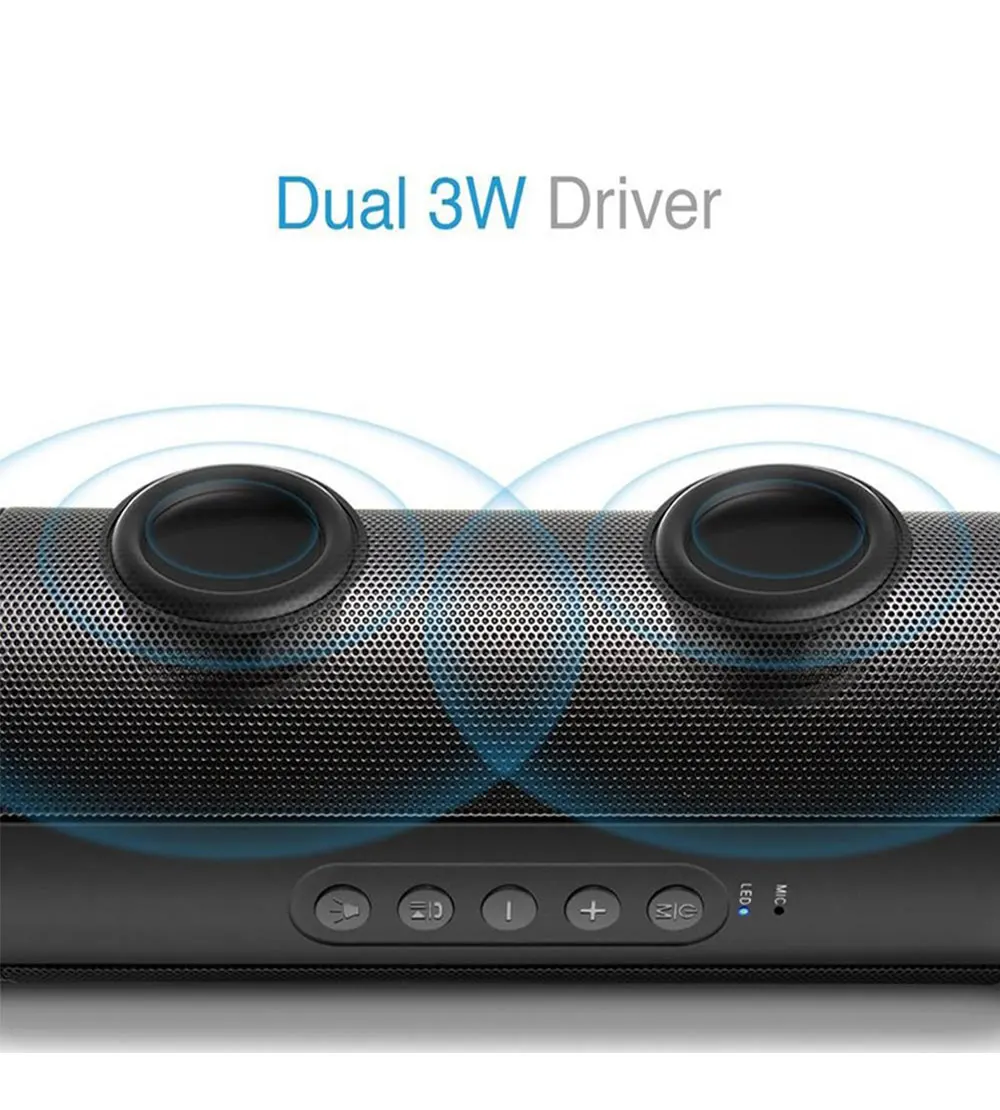 T2 колонки портативный динамик bluetooth водонепроницаемый беспроводной акустическая система открытый светодиодный Поддержка TF карты FM радио Aux вход