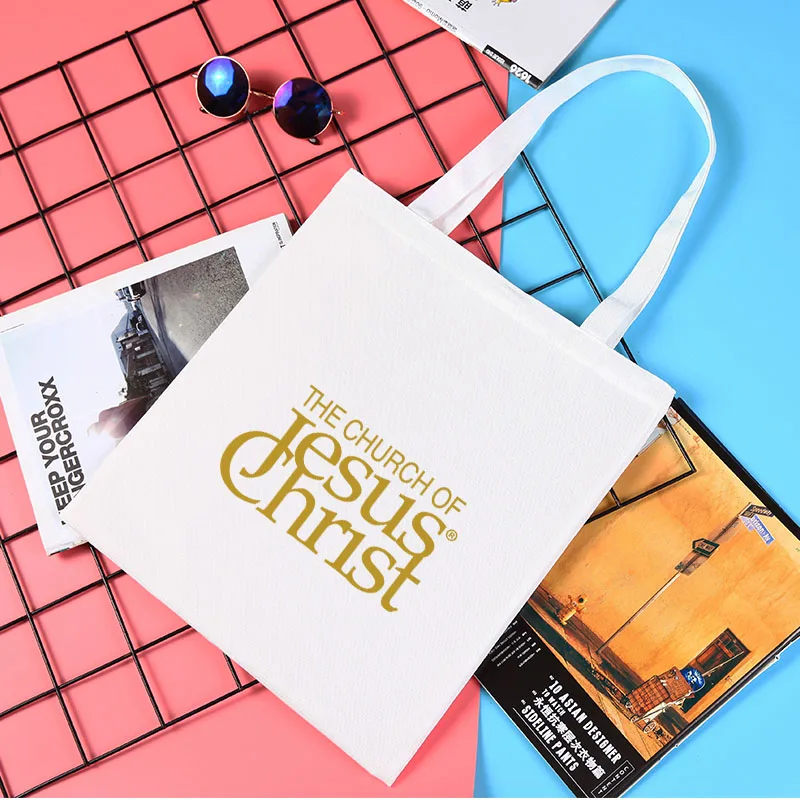 

Jesus Bag 2021 Tote bag Anime Female Canvas Shopper Free Shipping Bags Casual Woman Designer Handbags Folding Shopping Printed