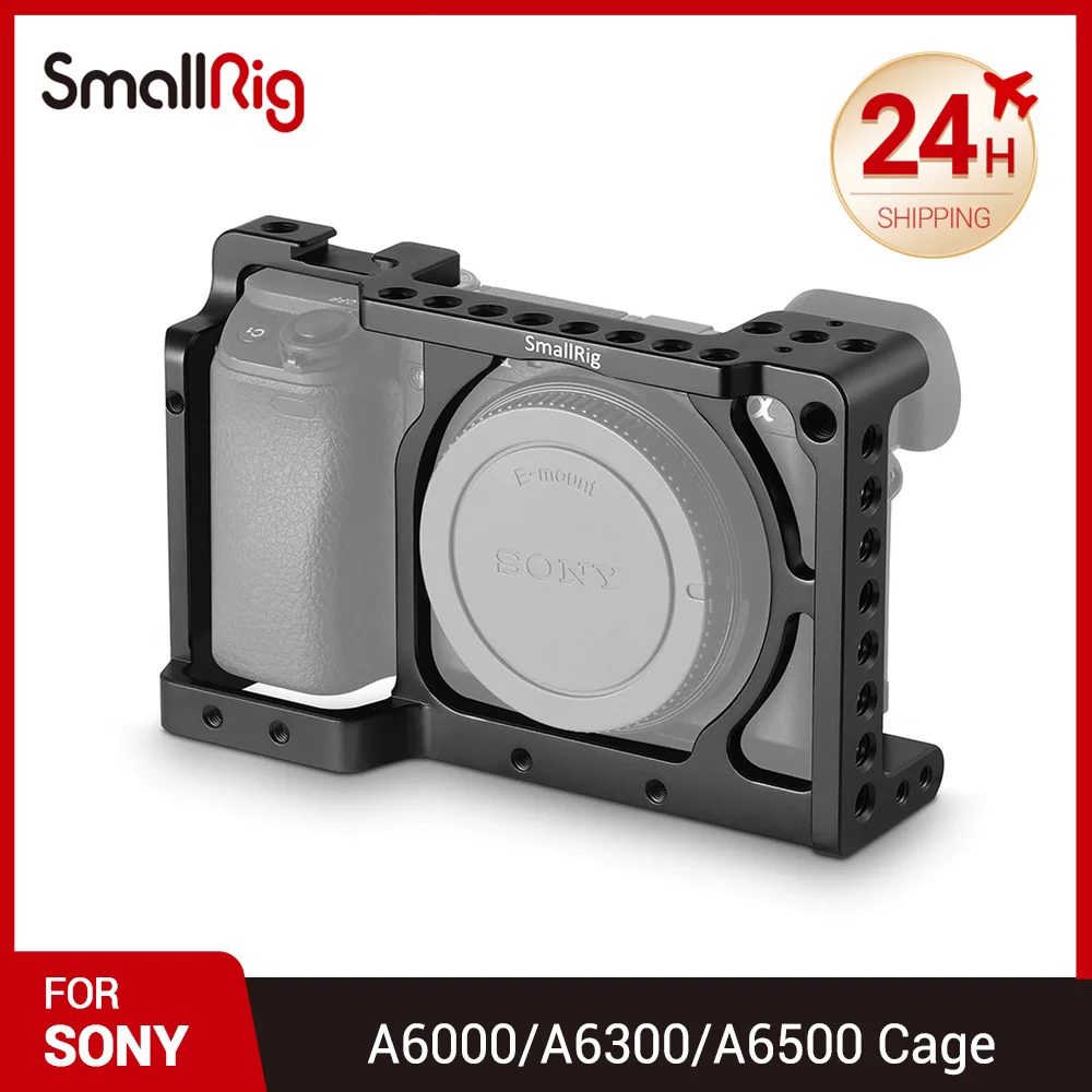 

SmallRig Camera Cage Rig Stabilizer for Sony A6000 / A6300 / A6500 Nex-7 Cell SmallRig Cage with Shoe Mount Thread Holes 1661