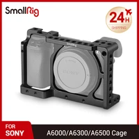 smallrig camera cage rig stabilizer for sony a6000 a6300 a6500 nex 7 cell smallrig cage with shoe mount thread holes 1661