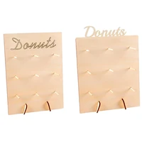 2pcs wooden donut wall stand donut party decoration doughnut holder bride wedding party decor birthday party supplies baby showe