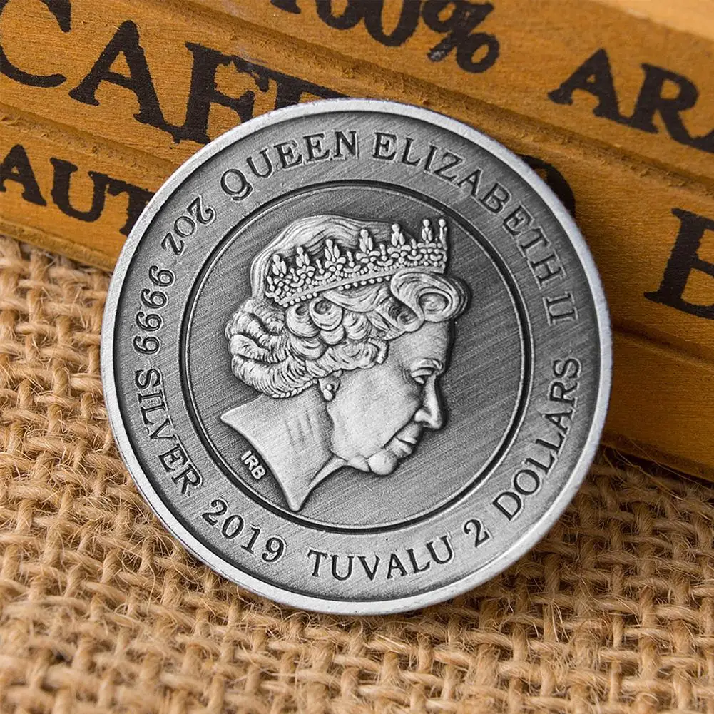 

Elizabeth Commemorative Coins Dragon And Phoenix Gossip Commemorative Medal Zinc Alloy Collecting Gift Coins Diameter 40mm