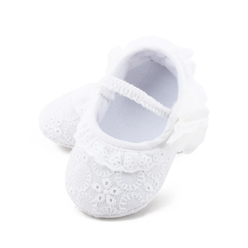 Детская обувь принцессы для маленьких девочек нескользящие кружевные туфли