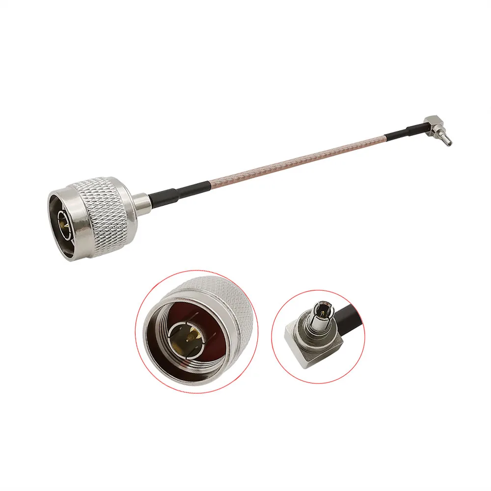 

CRC9 Male to N Male Connector RG316D RF Coaxial Cable Pigtail N Pulg to CRC9 Pulg Adapter 10-50CM