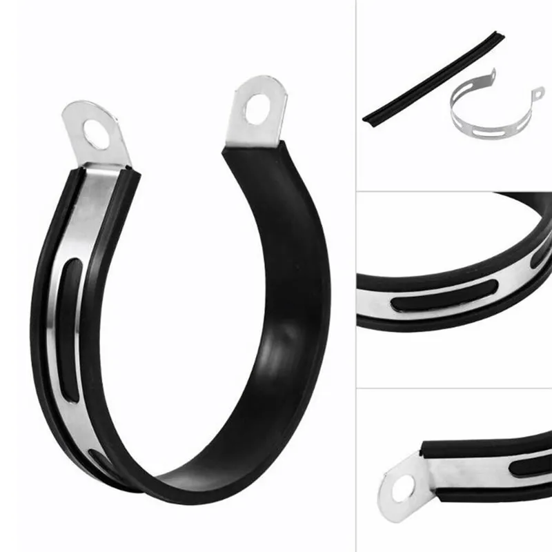 

Motorcycle Exhaust Muffler Silencer Hanger Hanging Clamp Strap Mount Bracket 11cmx2cm