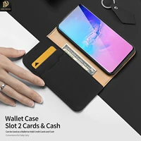 for samsung galaxy s20 ultra dux ducis wish series luxury case flip cover with card slot sturdy stand support wireless charging